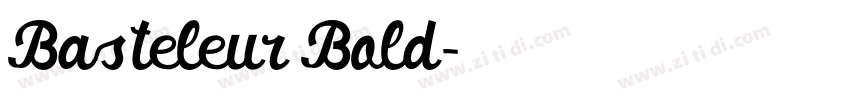 Basteleur Bold字体转换